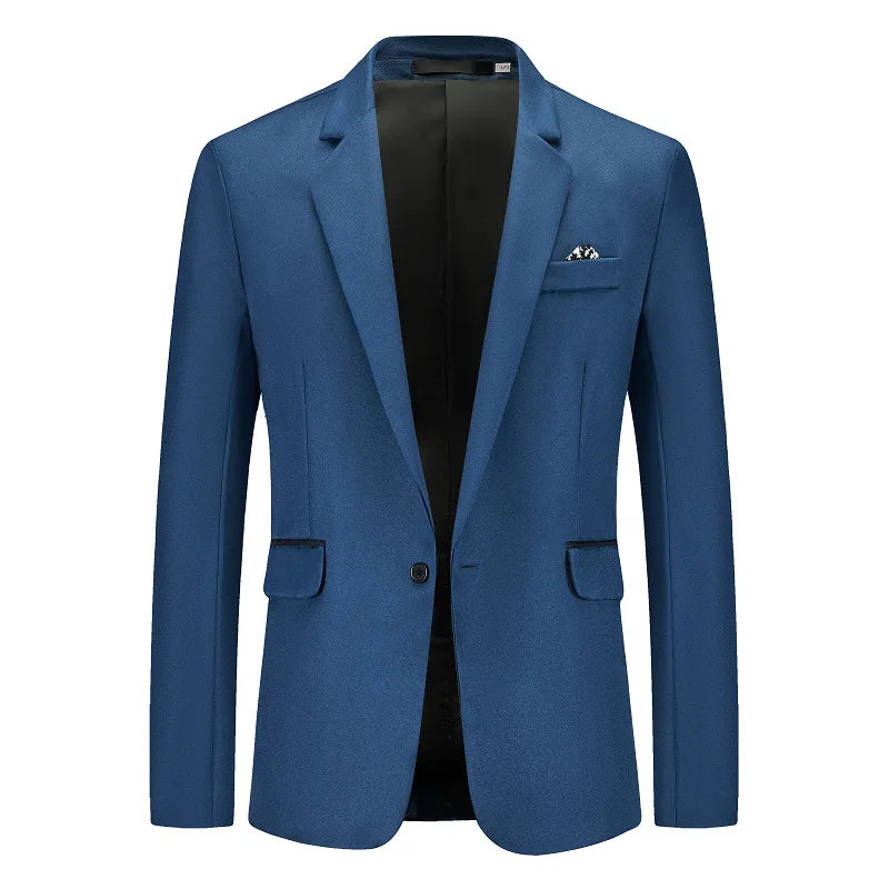 Blazer Masculino Vonluthen VL193, com corte moderno, tecido premium e detalhes refinados, perfeito para eventos formais ou casuais sofisticados.