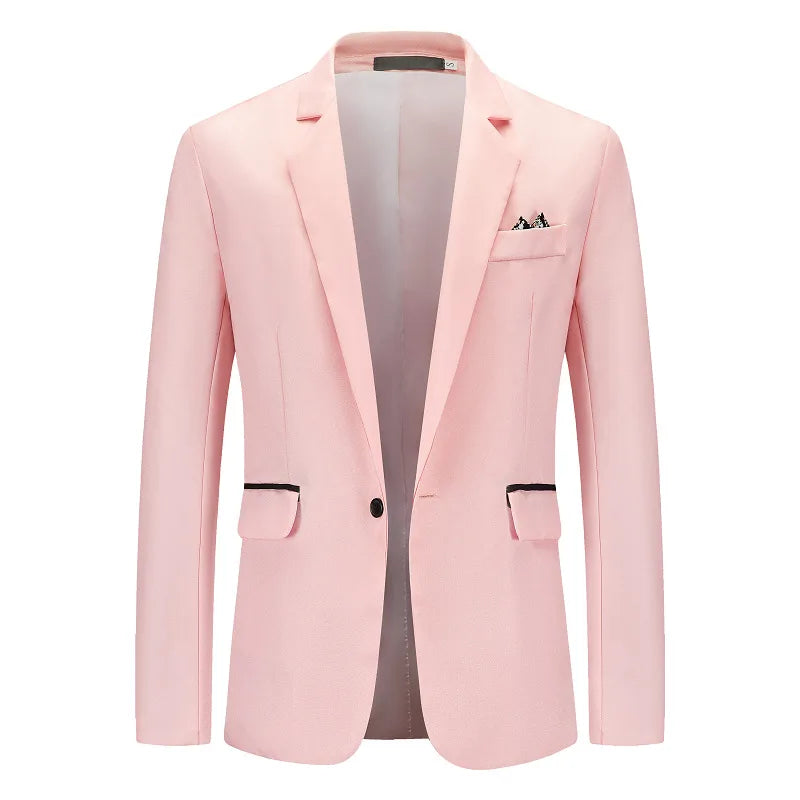 Blazer Masculino Vonluthen VL193, com corte moderno, tecido premium e detalhes refinados, perfeito para eventos formais ou casuais sofisticados.