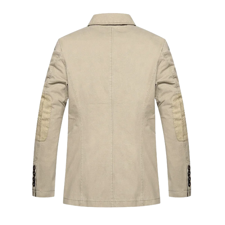 Blazer Masculino em Algodão Vonluthen VL032, confeccionado em algodão premium, com corte estruturado e detalhes sofisticados, ideal para diferentes ocasiões.