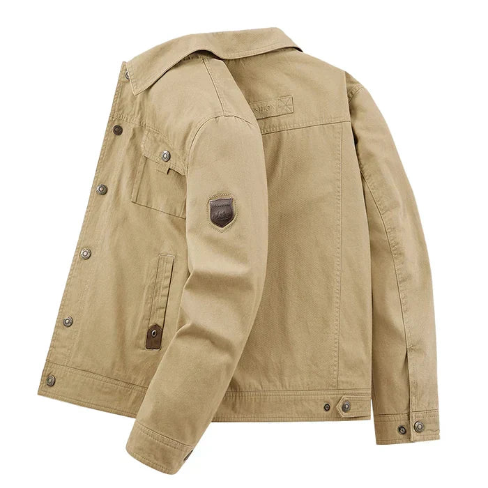 Jaqueta Casual Masculina Vonluthen VL183, tecido leve, design moderno, ajuste ergonômico e acabamento refinado para um visual sofisticado.