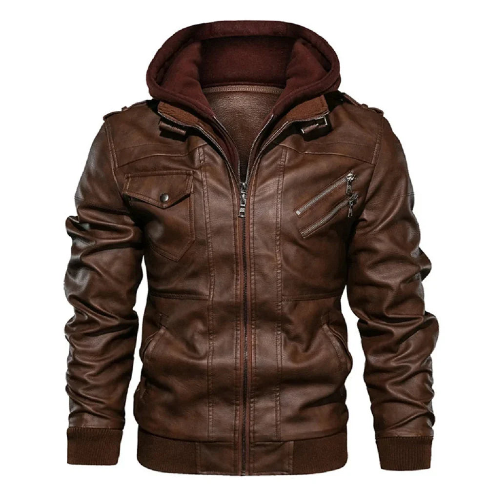 Jaqueta Masculina Vonluthen VL166, confeccionada em tecido resistente, modelagem ajustada e acabamento refinado para um visual moderno e confortável.