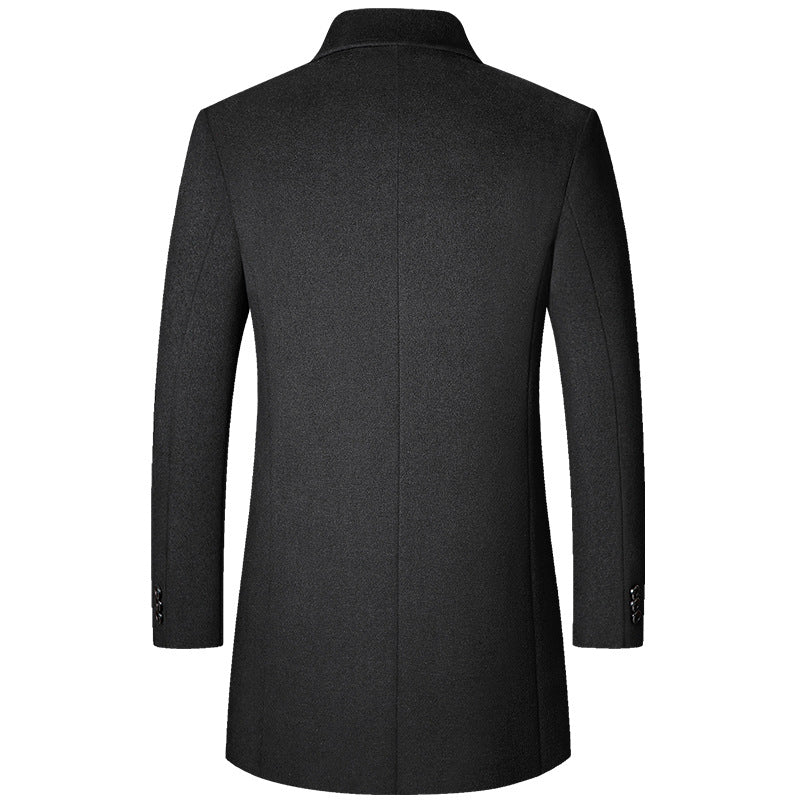 Sobretudo Masculino Vonluthen VL238, com gola polo e forro super aquecido, perfeito para o inverno e ocasiões formais e casuais.