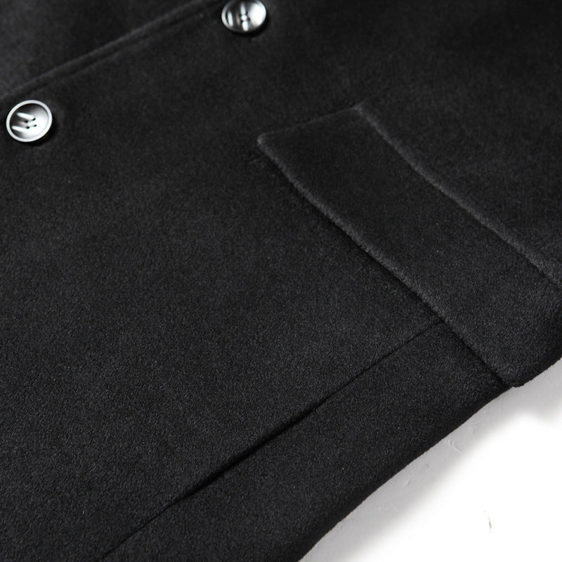 Sobretudo Masculino Vonluthen VL238, com gola polo e forro super aquecido, perfeito para o inverno e ocasiões formais e casuais.
