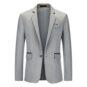 Blazer Masculino Vonluthen VL193, com corte moderno, tecido premium e detalhes refinados, perfeito para eventos formais ou casuais sofisticados.