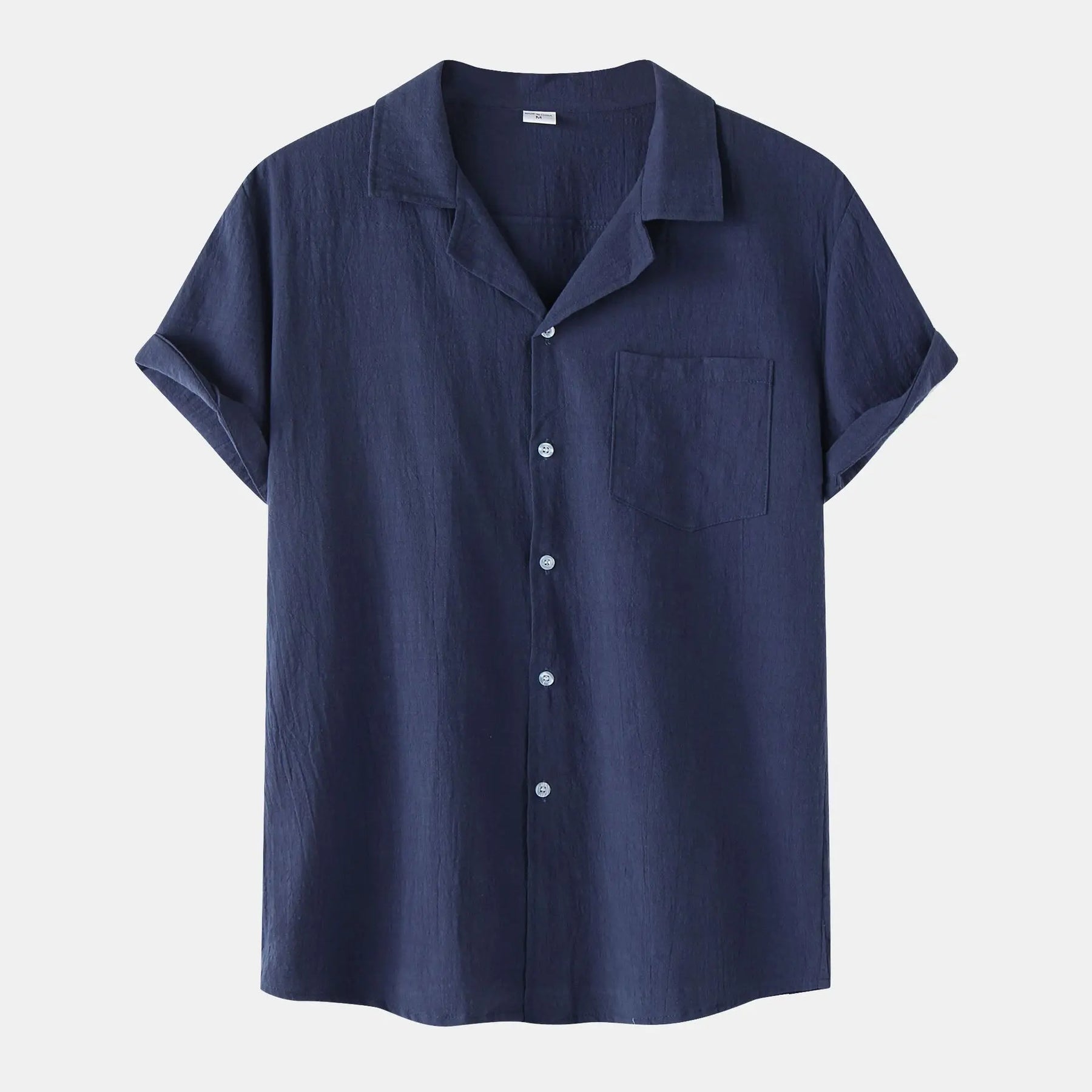 Camisa de Linho Masculina Vonluthen VL002, confeccionada em linho nobre, com caimento clássico e respirabilidade superior, ideal para eventos sociais.