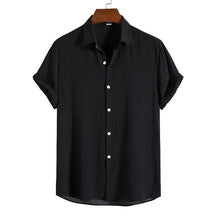 Camisa Masculina em Linho Vonluthen VL383, modelagem clássica, tecido respirável e estilo minimalista para conforto e sofisticação.