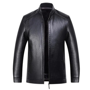 Jaqueta de Couro Masculina Vonluthen VL114, com modelagem confortável, fechamento em zíper e acabamento premium para um visual elegante.