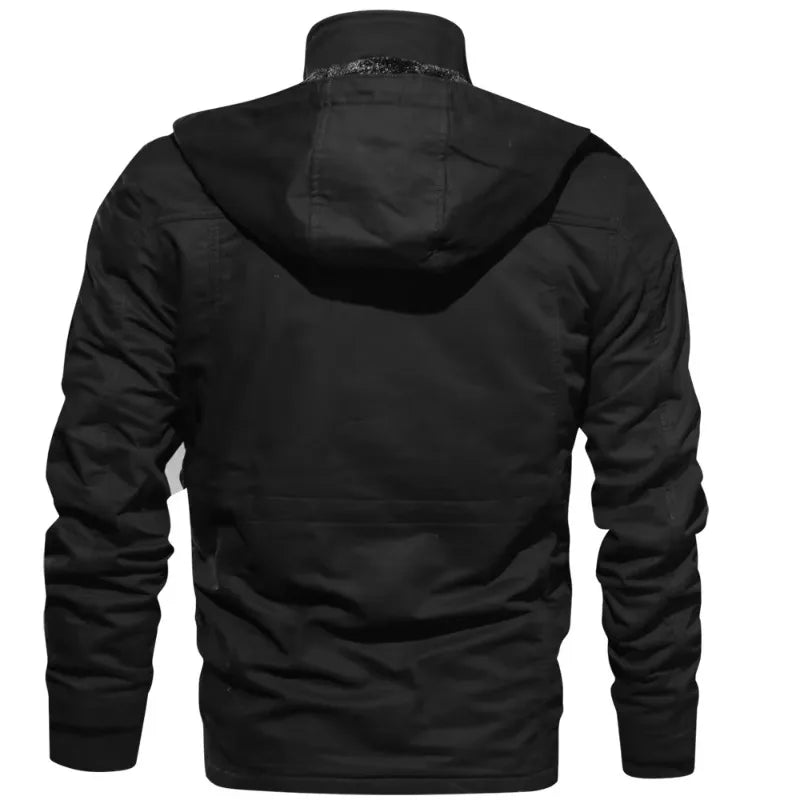 Jaqueta Motociclista Masculina Vonluthen VL248, material resistente, fechamento em zíper, ajuste ergonômico e detalhes refletivos para proteção e estilo.