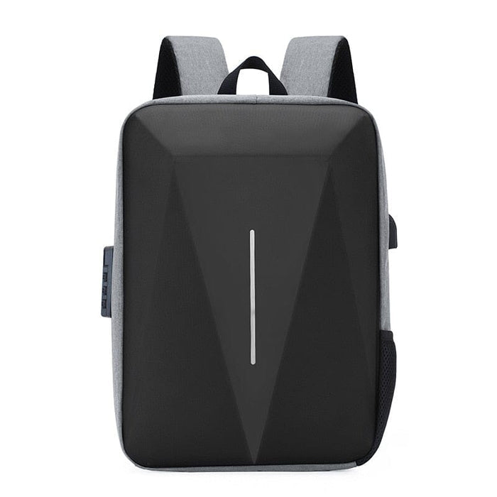 Mochila Executiva Vonluthen VL409 prática, com tecido impermeável e porta USB, perfeita para notebook 15" em viagens ou trabalho com elegância.