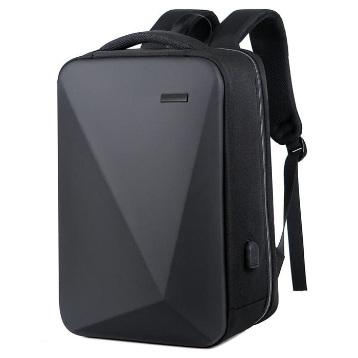 Mochila Executiva Vonluthen VL411 sofisticada, com tecido impermeável e porta USB, perfeita para notebook 15" em viagens ou trabalho com conforto.